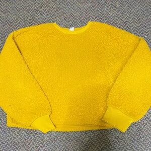 Old Navy Women's Bright Yellow Crew Neck Sweater
